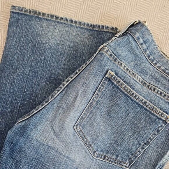 Gap Jeans Women's Size 12L Blue Low And Loose Boot Cut (W34 L34) Stretch Denim - Picture 16 of 16